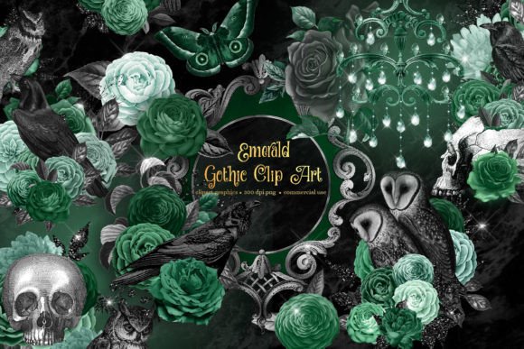 Download Emerald Gothic Clipart - Gothic clipart Collection