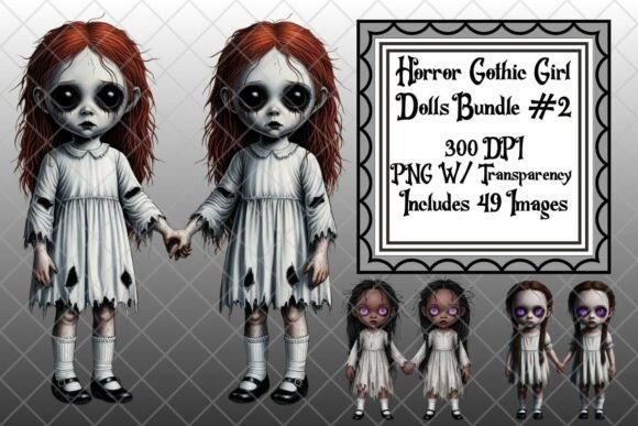 Download Horror Gothic Dolls #2 Clipart Bundle - Premium Resources