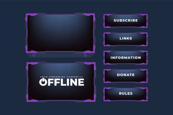 Download Modern Broadcast Overlay Border Design - Premium Resources