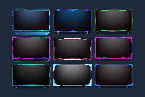 Download Futuristic Gaming Screen Panel Vector - Premium Resources