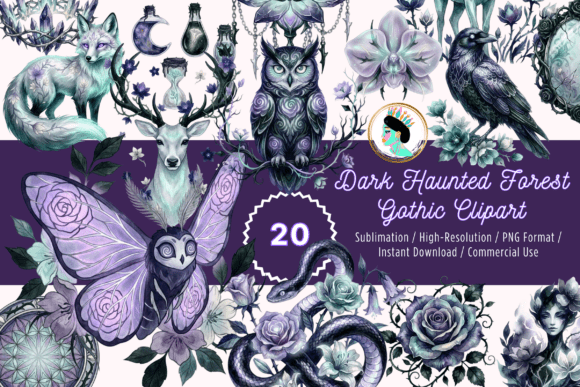 Download Dark Academia Gothic Clipart PNG Bundle - Gothic clipart Collection