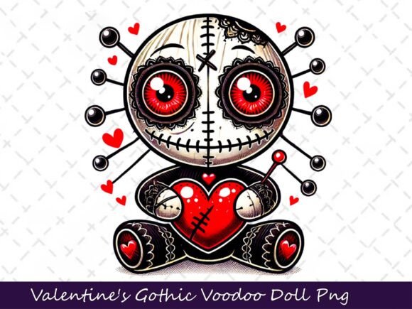 Download Valentine's Gothic Dark Voodoo Doll - Premium Bundle