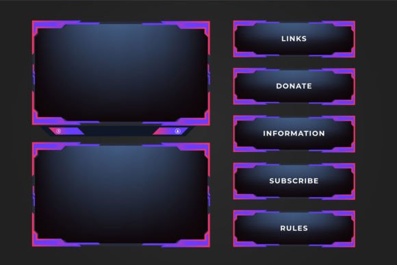 Download Live Streaming Frame Decoration Vector - Streaming frame Collection